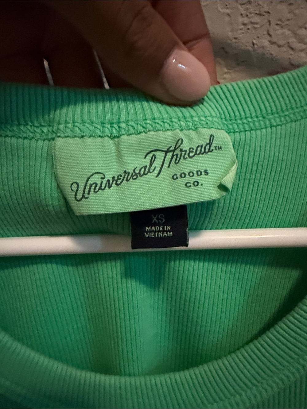 Universal Thread Sleeveless Ribbed Tank Top - Green - Picture 2 of 2